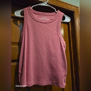 Old Navy Pink Ribbed Tank Top